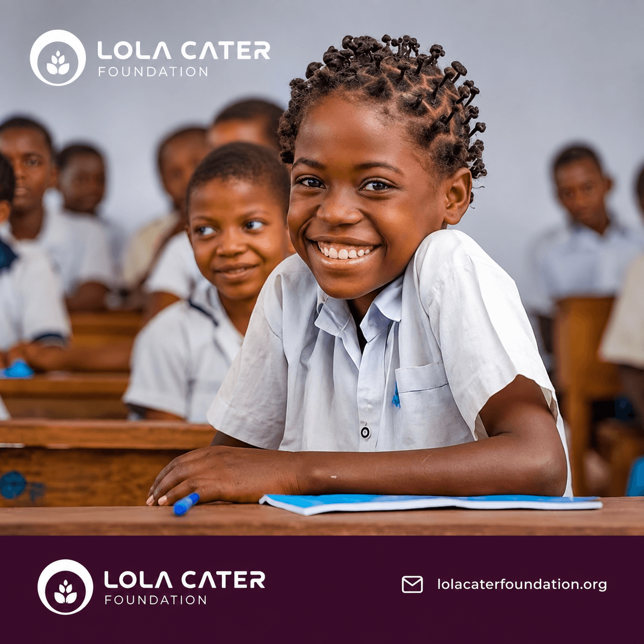 A student at an LCF-supported classroom